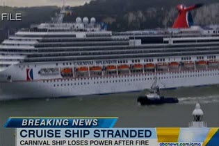 Carnival Splendor Cruise Ship Stranded - Power Outage